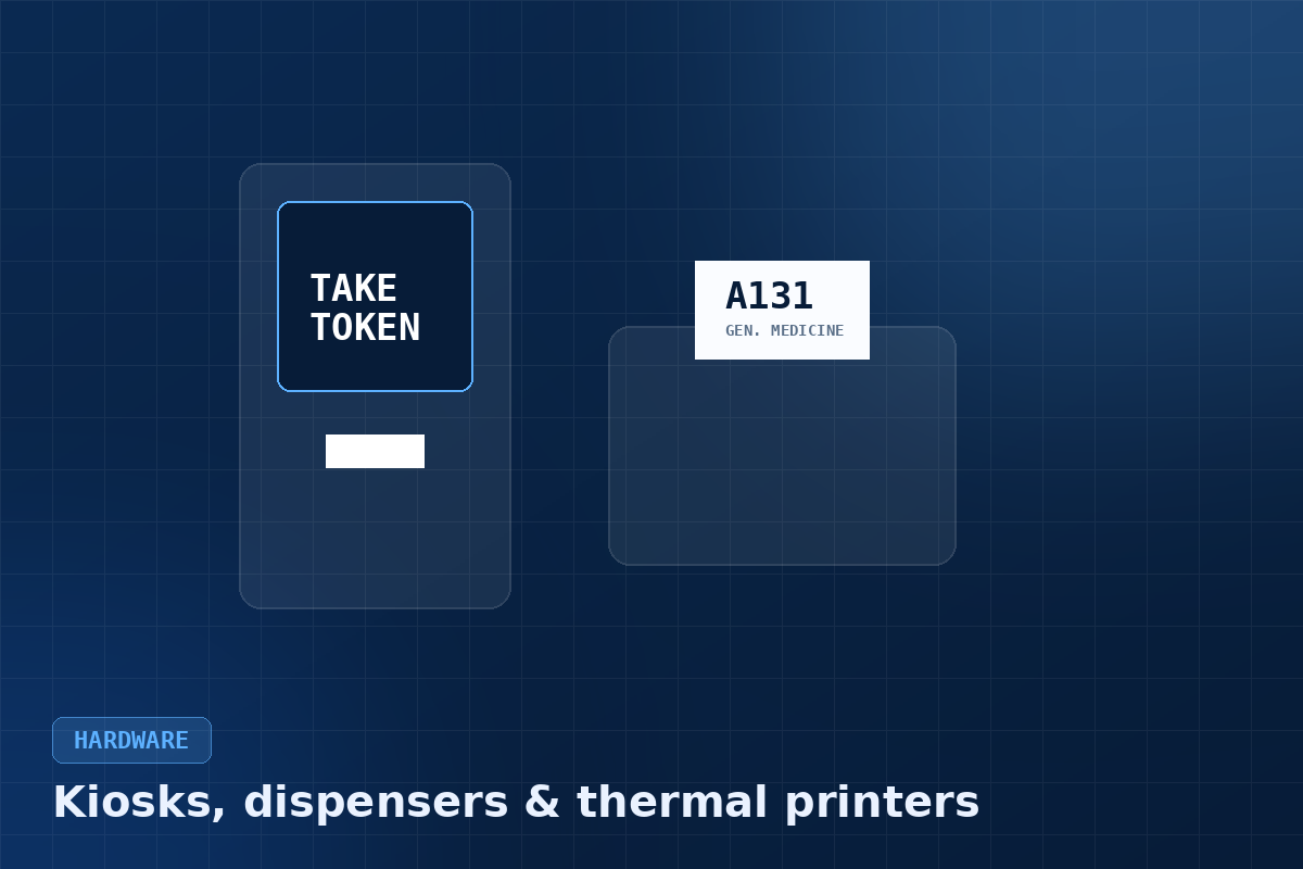 Token kiosk, dispenser and thermal printer hardware